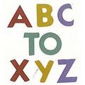 Paper Shapes Alphabet A-Z (2")